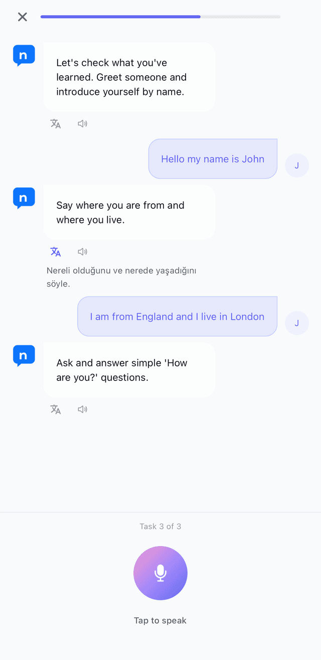 Natively conversation with Nora